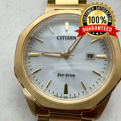 Citizen Eco-Drive Corso Men's Watch BM7492-57A Gold-Tone 41mm Date Quartz - Thumbnail 1